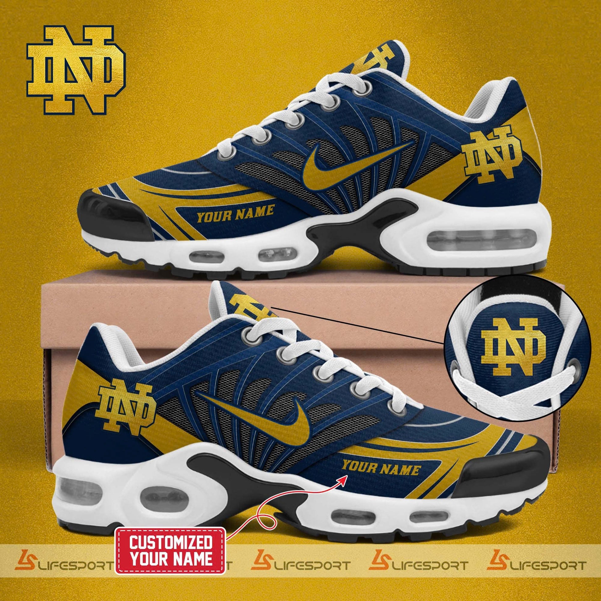 Notre Dame Fighting Irish 2025 TN Plus Shoes