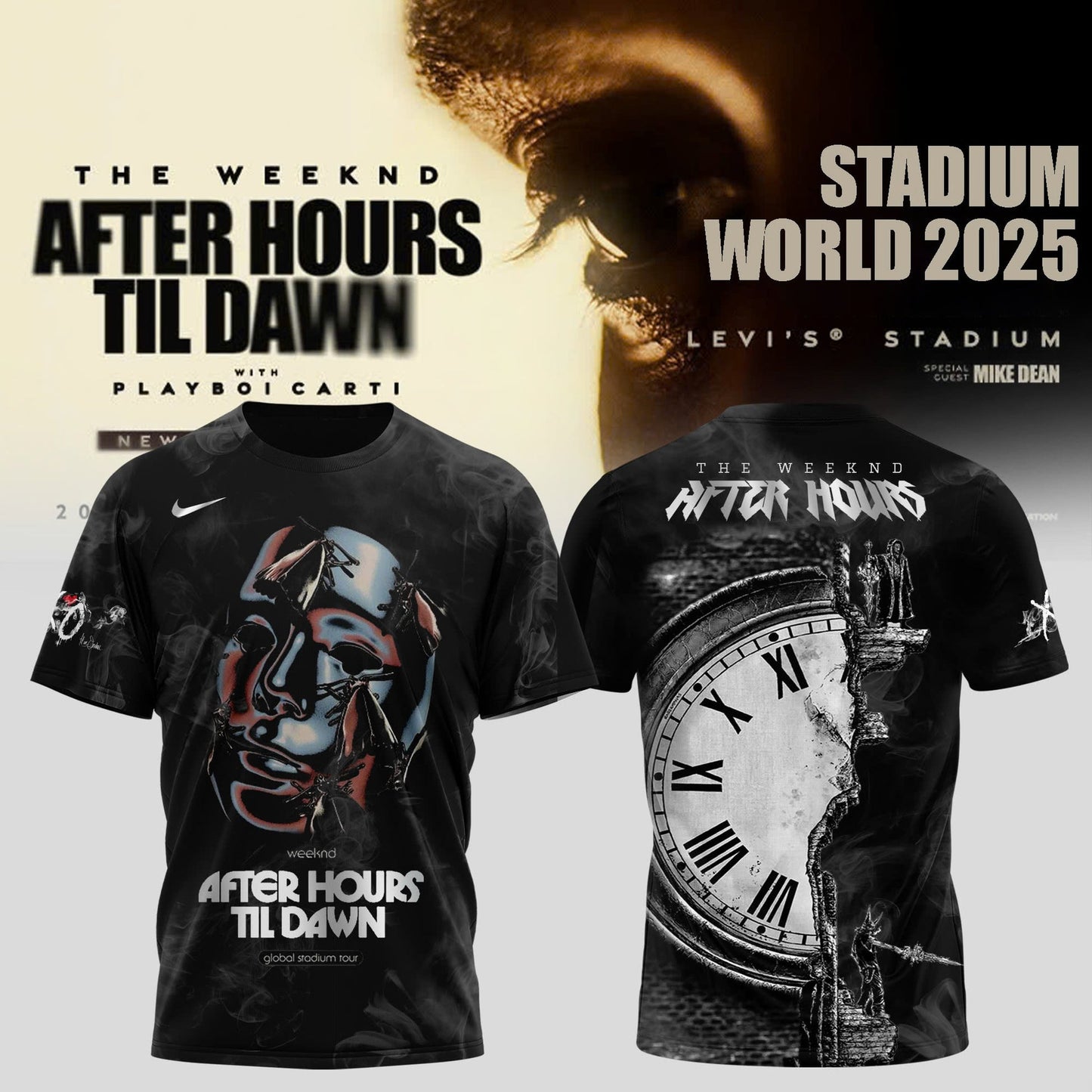Philadelphia Phillies x After Hours Til Dawn 2025 – The Weeknd Shirt