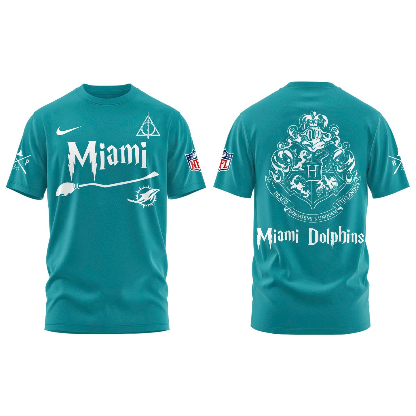 Miami Dolphins Harry Potter Combo T-Shirt