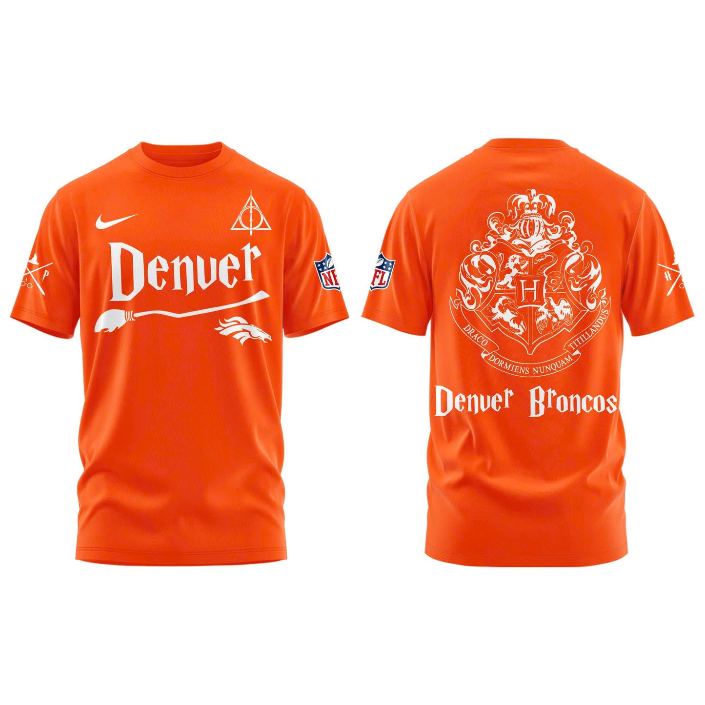 Denver Broncos Harry Potter Combo T-Shirt