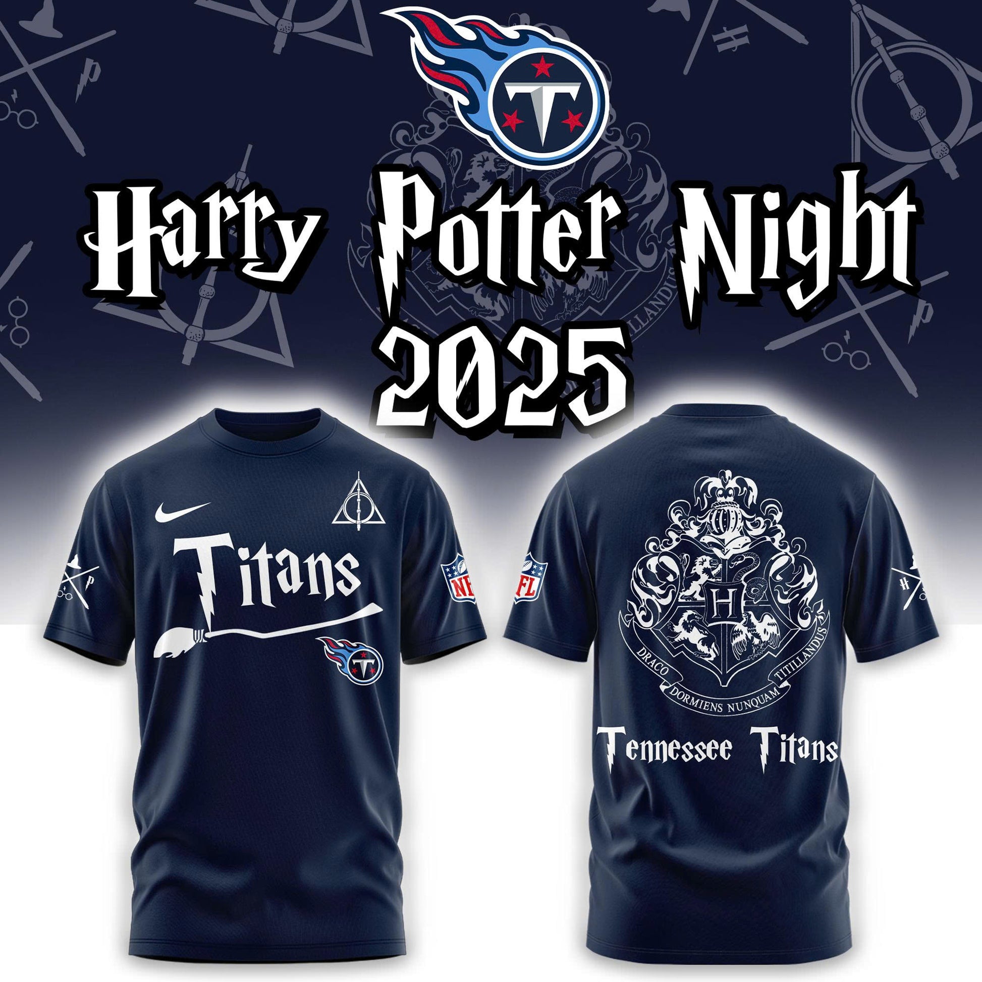 Tennessee Titans Harry Potter Combo T-Shirt