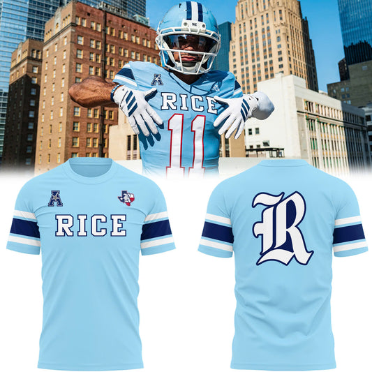 Special New Uniform Rice Football T-Shirt 2025