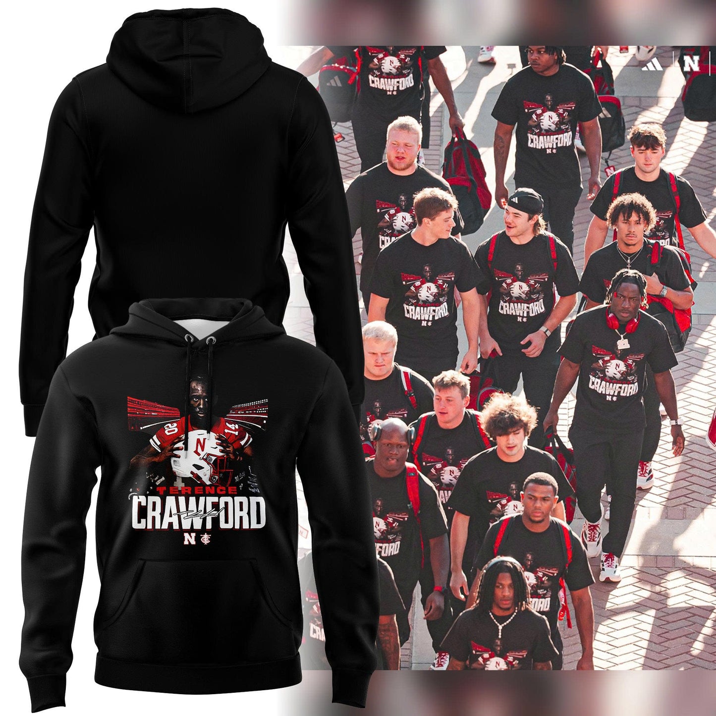 Limited Edition Nebraska Football x Crawford Hoodie 2025