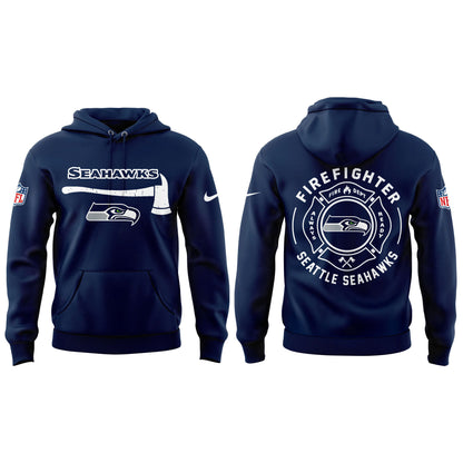Seattle Seahawks Firefighter Appreciation Day Hoodie | Jogger | Cap Limited Edition