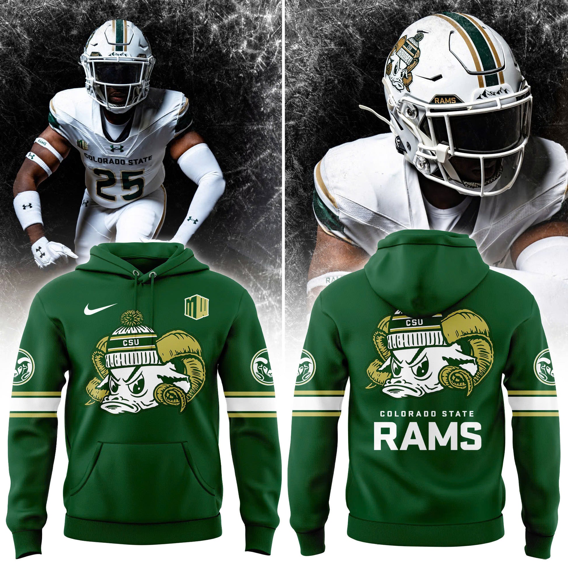 Colorado State Football “SNOW DAYS” Limited Edition Hoodie | Joggers | Cap