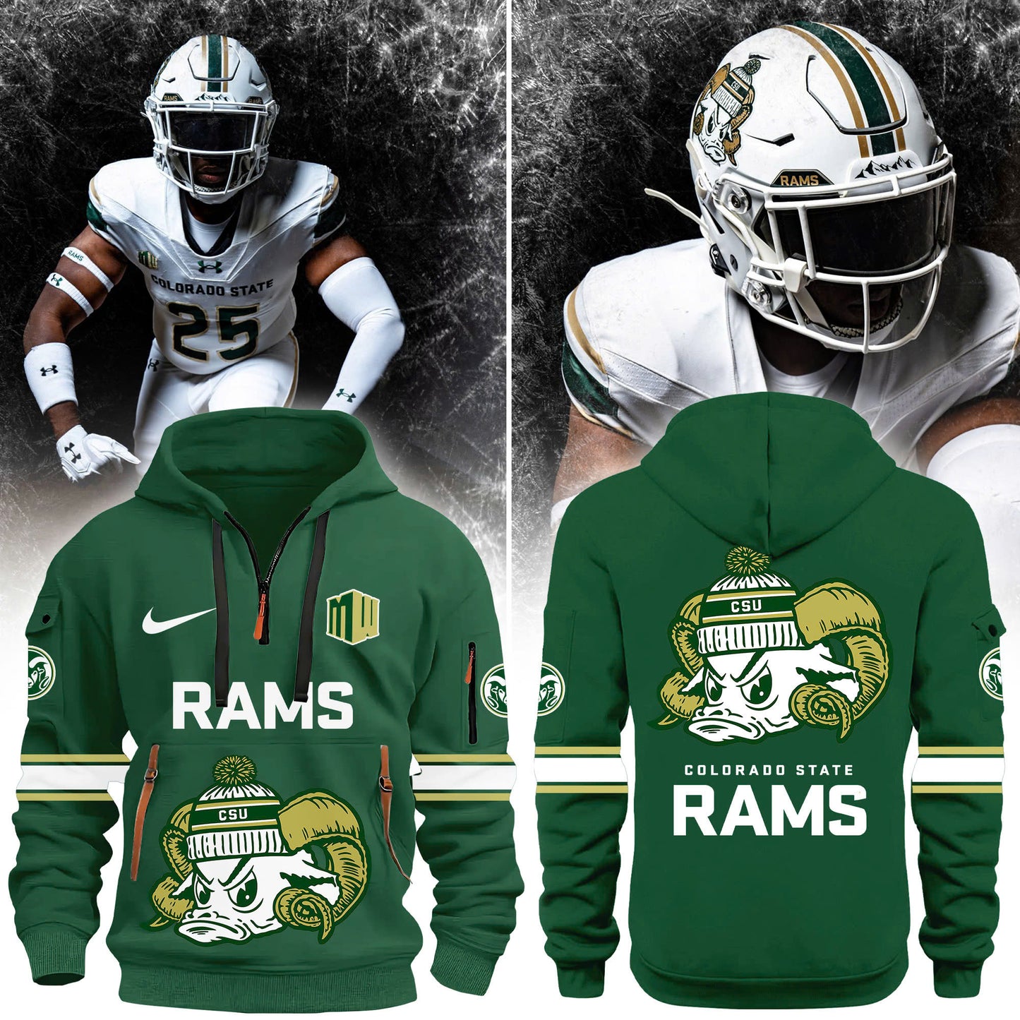 Colorado State Football “SNOW DAYS” Limited Edition Zip Hoodie | Joggers | Cap