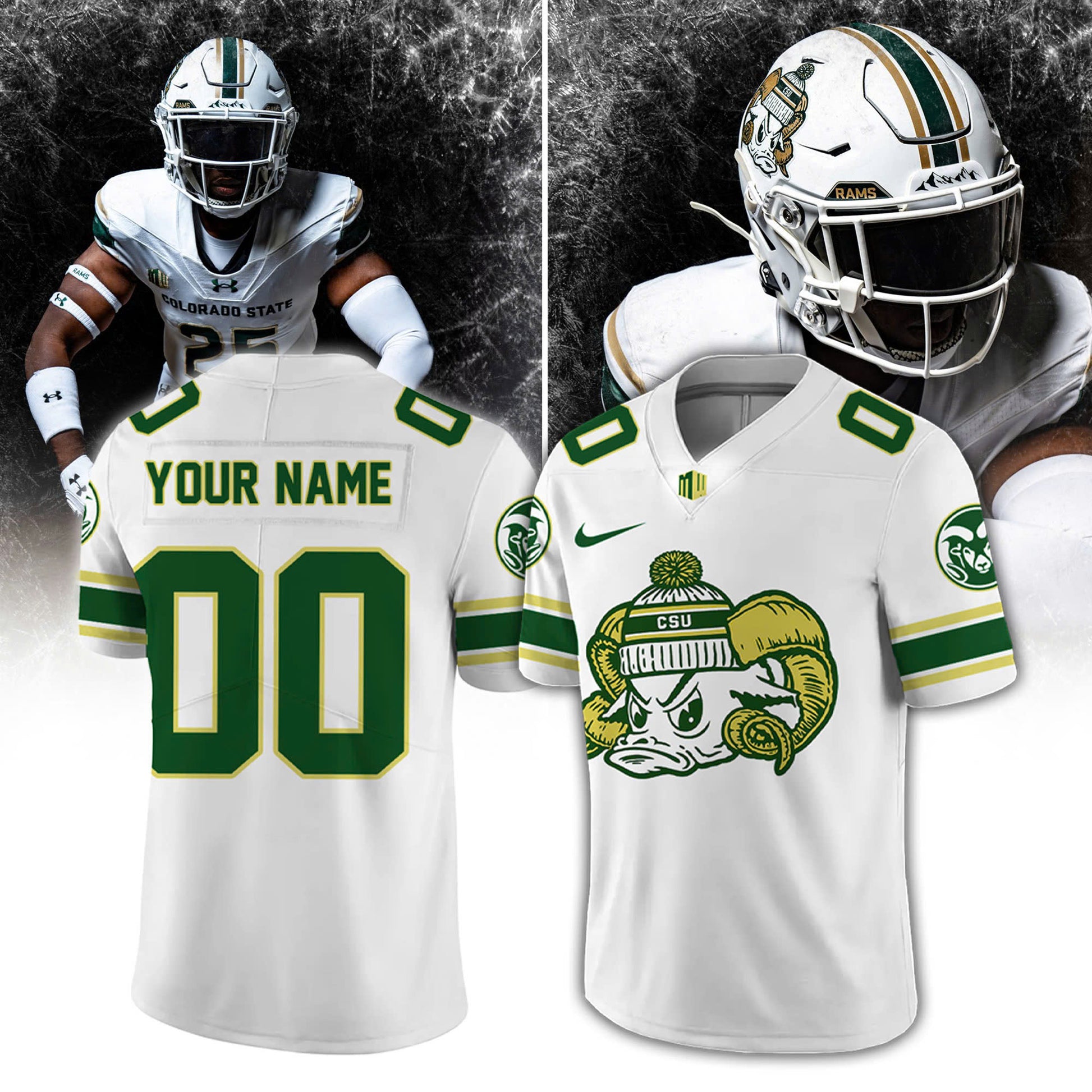 Colorado State Football “SNOW DAYS” Limited Edition Football Jersey | Joggers | Cap