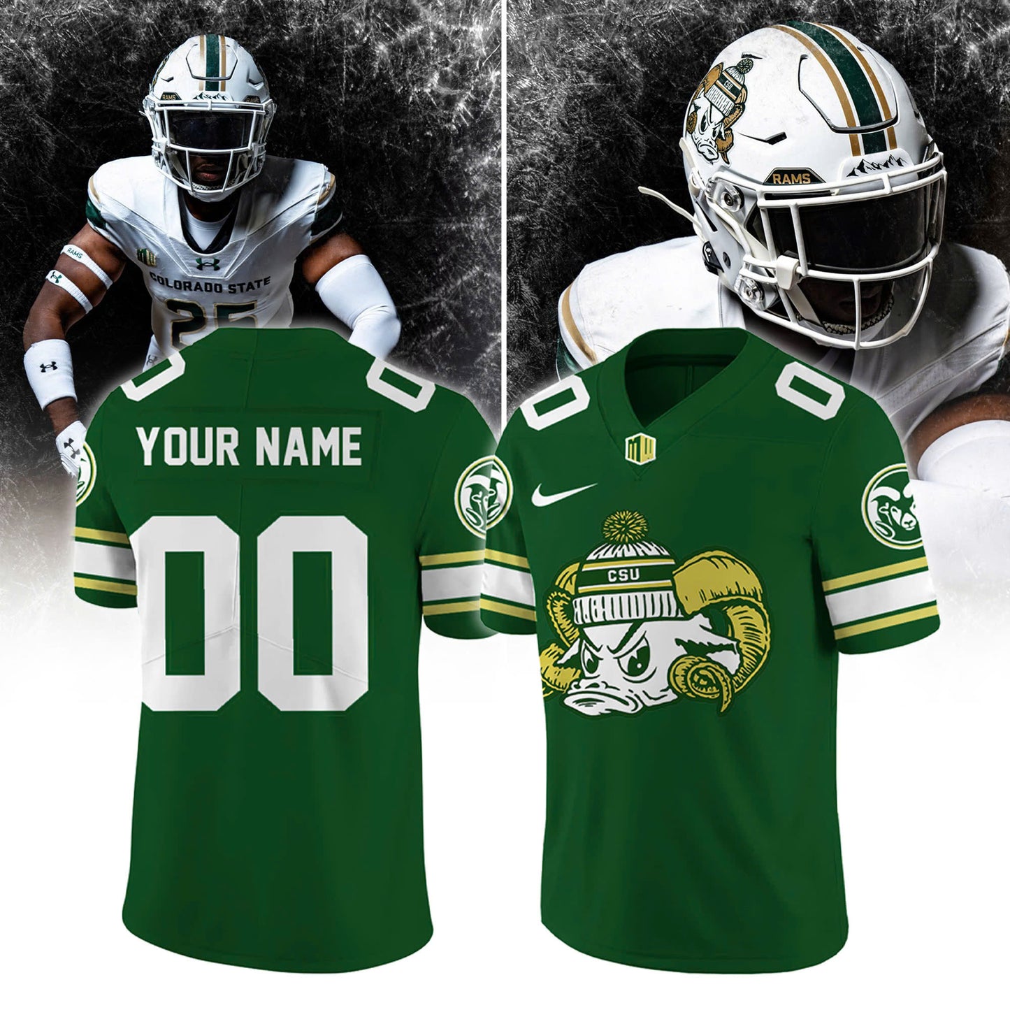 Colorado State Football “SNOW DAYS” Limited Edition Football Jersey | Joggers | Cap
