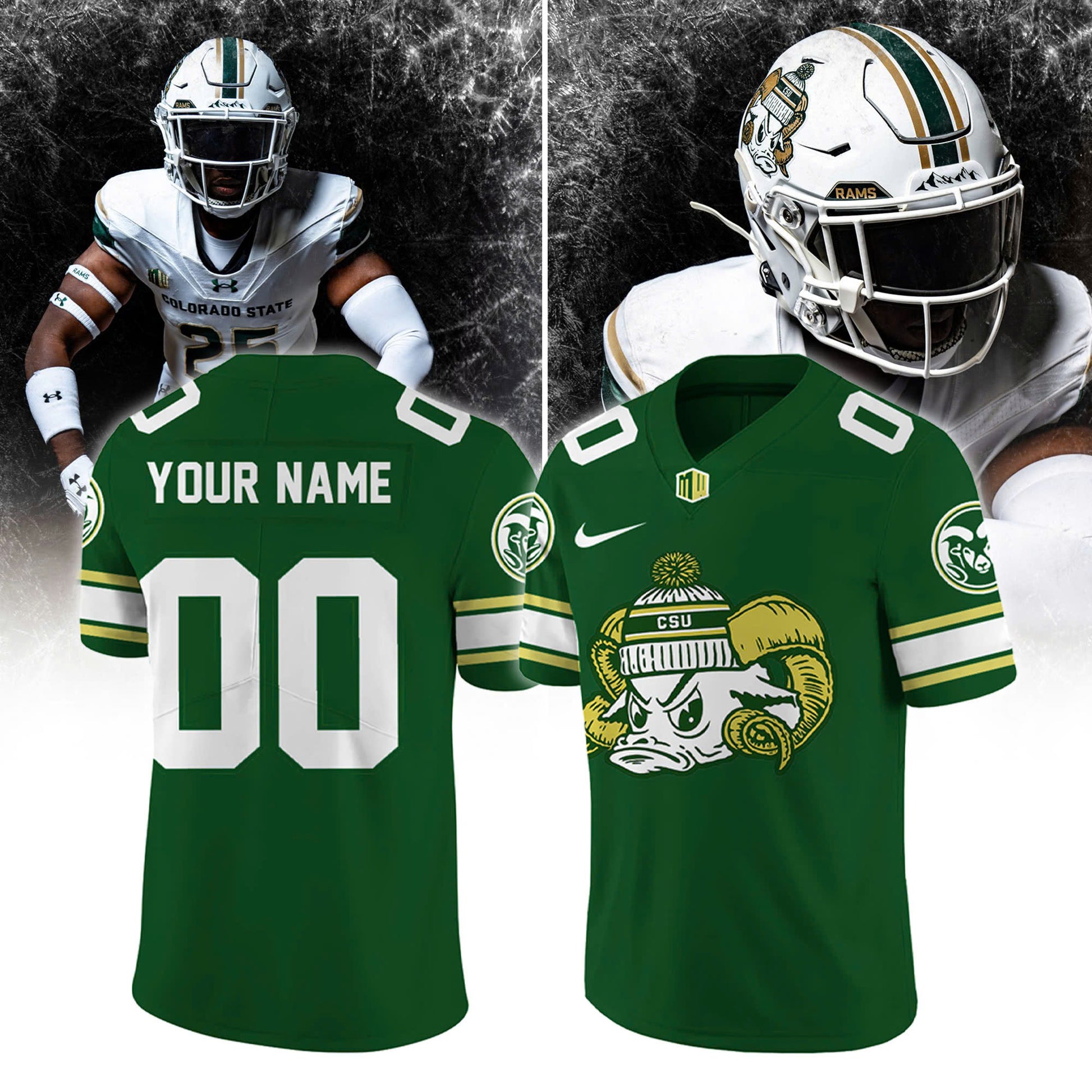 Colorado State Football “SNOW DAYS” Limited Edition Football Jersey | Joggers | Cap