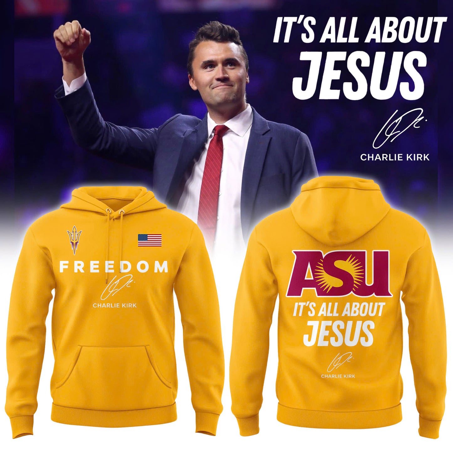 Arizona State Sun Devils “FREEDOM” Limited Edition Hoodie