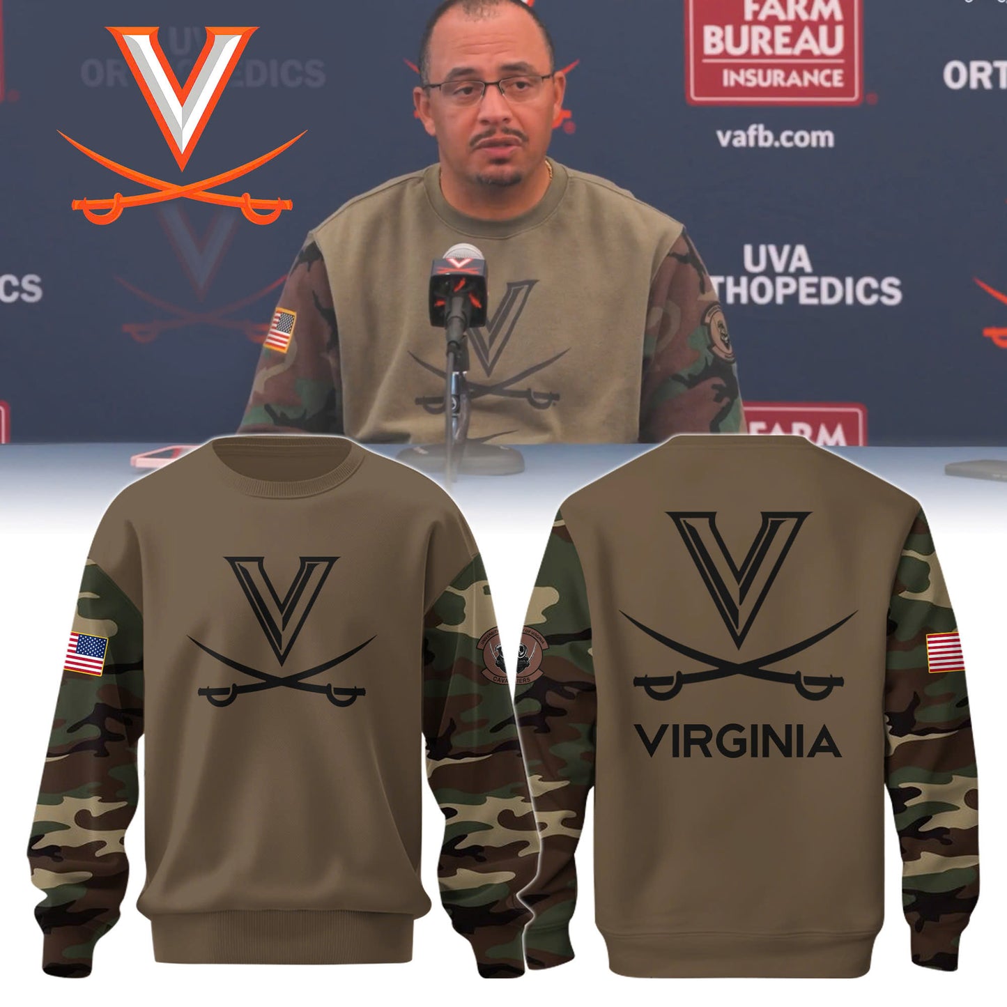 Virginia Football Camo Sweatshirt Limited Edition