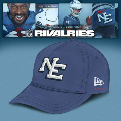 New England Patriots 2025 Rivalries Nor’Easter Storm Blue T-shirt