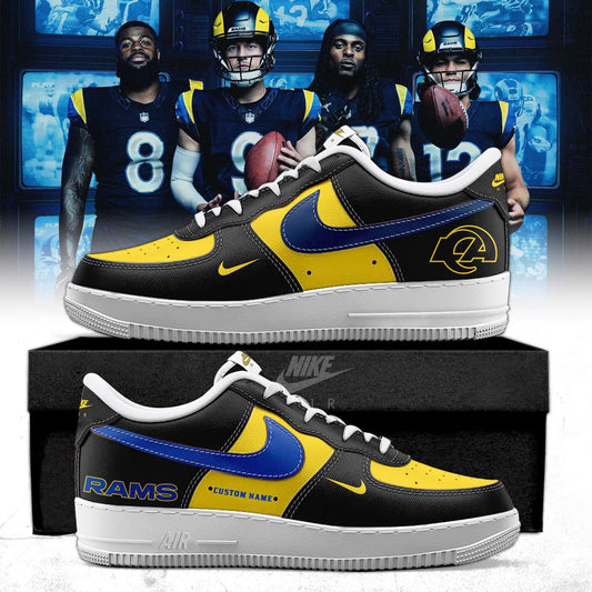 _ Los Angeles Rams 2025 Rivalries Midnight mode Special AF1 Sneakers
