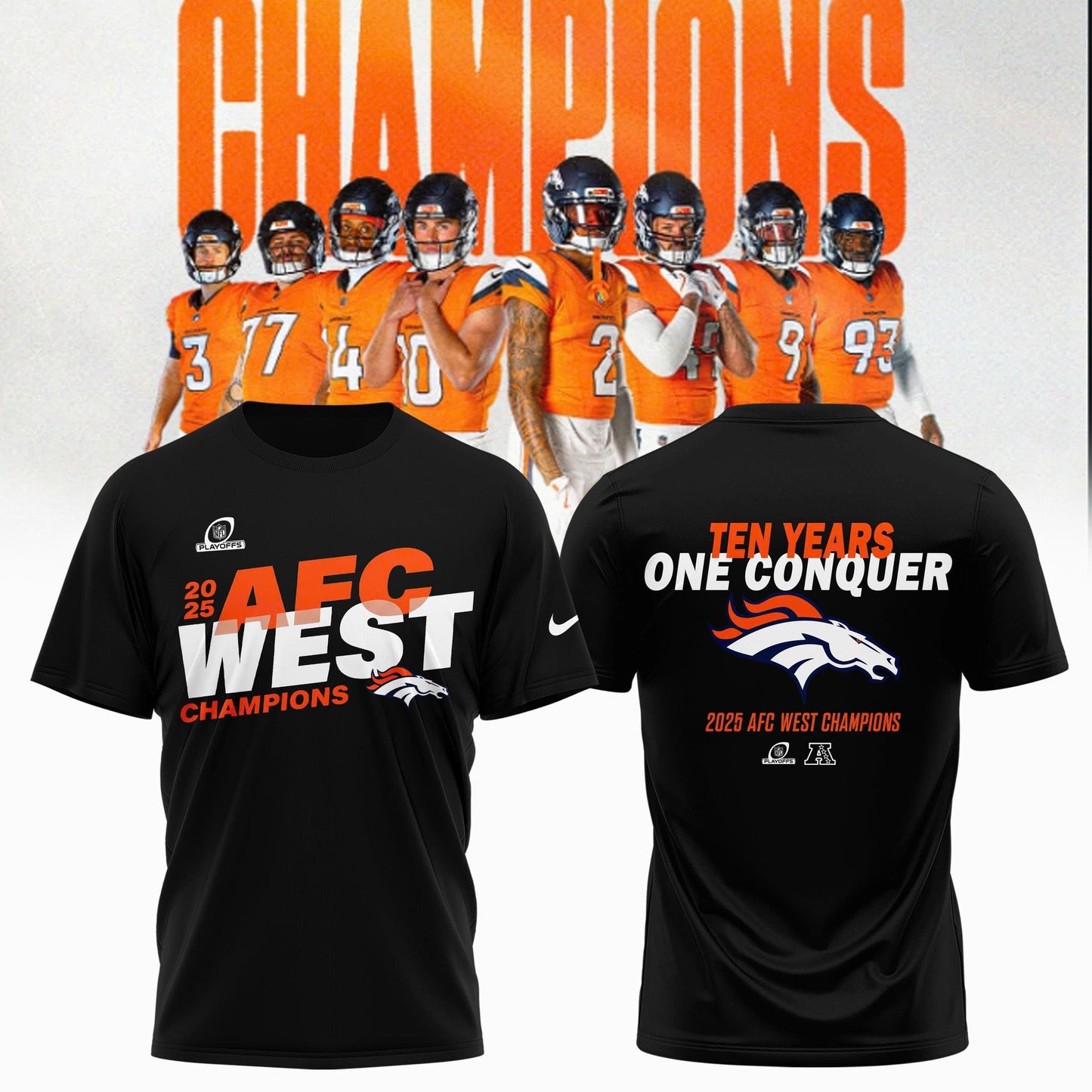 Denver Broncos – 2025 AFC West Champions Shirt
