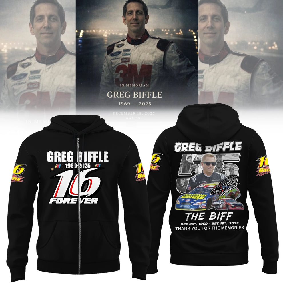 Greg Biffle Thank You For The Memories Zip Hoodie
